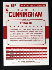 2015-16 Hoops Red Backs #257 Dante Cunningham - NM-MT