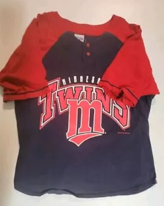 Vintage 1997 Minnesota Twins MLB Logo Graphic Jersey Size X-large - Picture 1 of 7