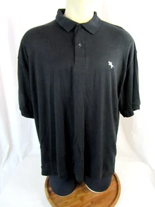 Big Mens Steeplechase Polo T-Shirt Size 3XL S/Sleeve Polyester Blend Black NWT - Picture 1 of 5