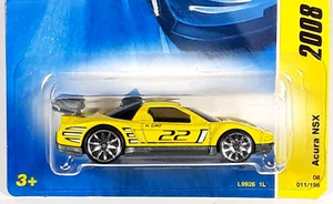 Hot Wheels Acura NSX amarillo con variación interior gris raro 2008 nuevos modelos #11 - Imagen 1 de 8