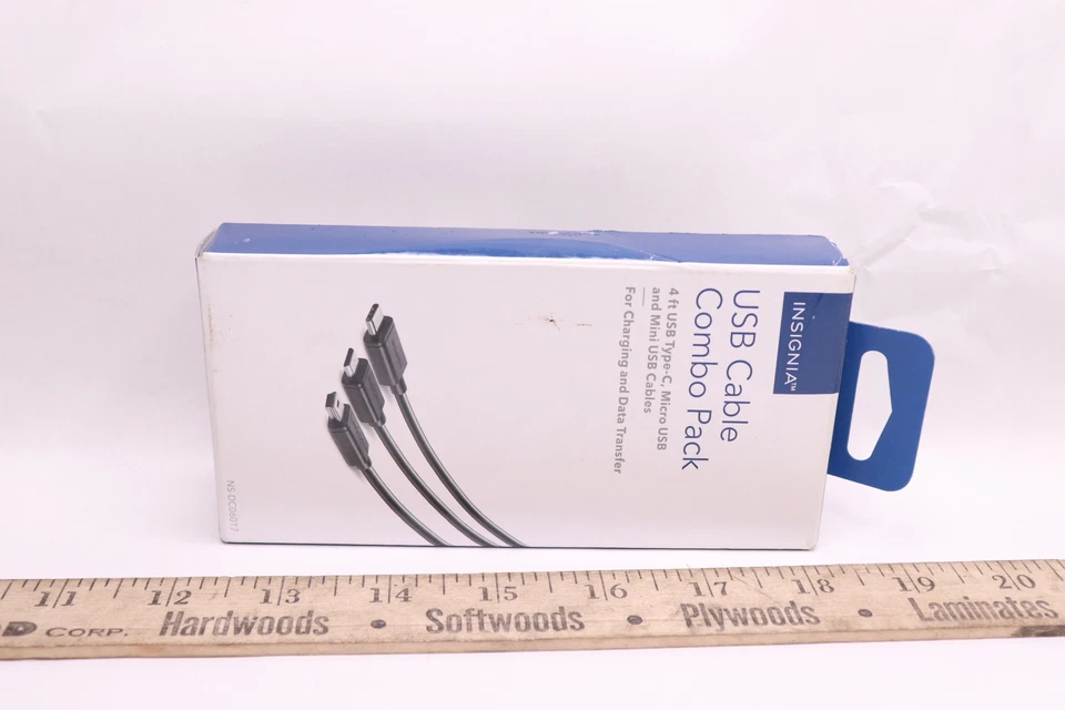 (3-Pk) Insignia USB Micro and Type-C Cable Black NS-DC06017 - Image 1 of 1