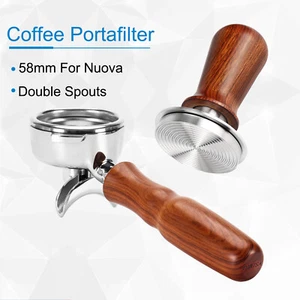 58mm For Nuova Simonelli Coffee Portafilter Espresso Tamper Calibrated Leveler - Imagen 1 de 20
