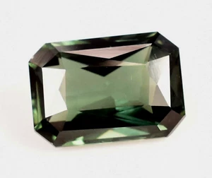 Natural 7 Ct indicolite Green tourmaline Certified Emerald Unheated Gemstone - Picture 1 of 4