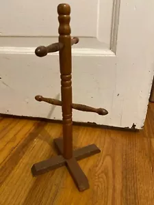 Vintage ARMBEE Wood Coffee Mug Tree holder Rare 4 Leg - Picture 1 of 3