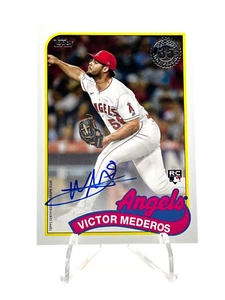 2024 Topps Series 1 Victor Mederos Rookie On-card Auto 35th Anniversary Angels - Picture 1 of 2