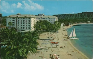 MR ALE 1960 Postcard Hawaii HI Moana Hotel Waikiki Beach Oahu 5507.4 - Picture 1 of 6