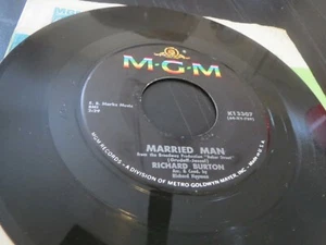 45RPM MGM Richard Burton - Married Man / Richard Hayman - Words Spring EE- V+V++ - Picture 1 of 5