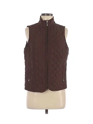 Laura Scott Women Brown Vest M - Image 1 of 2