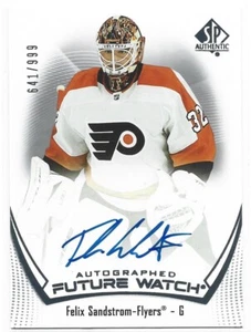 2021-22 SP Authentic Felix Sandstrom Future Watch Autograph #192 641/999 - Bild 1 von 12