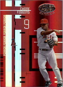 2005 Leaf Certified Materials Mirror Red Baseball Card #27 Chone Figgins /100