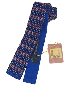 Etro Milano Wool Knit Tie Italian Colorful Nordic Pattern Square End New $185 - Bild 1 von 12