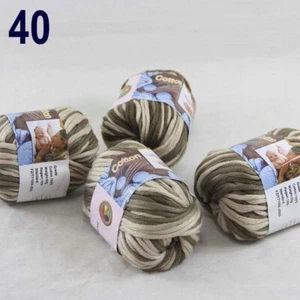 Hot Sale 4BallsX50gr Thick Chunky DIY Blanket 100% Cotton HAND Knitting Yarn 40 - Picture 1 of 24