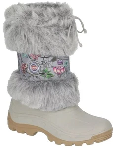 New In Box OLANG size 4 Heidy Flower Snow BootsMADE IN ITALY Snow boots Ski - Picture 1 of 15