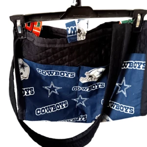 Dallas Cowboys Tote Bag One-of-a-Kind University of Miami Lining - Picture 1 of 7