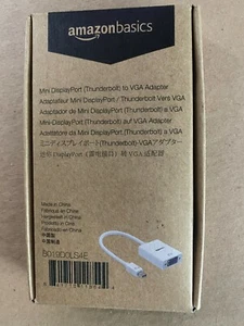 Amazon Basics Mini DisplayPort to VGA Adapter Dongle Monitor Display Mac A1307 - Picture 1 of 1