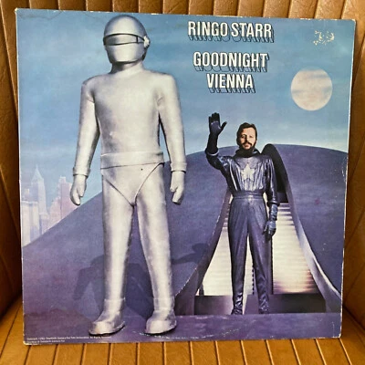 RINGO STARR GOODNIGHT VIENNA ITALY PRESS VINYL LP RECORD ALBUM APPLE BEATLES !! - Image 1 of 4