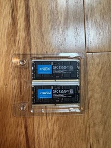 Crucial - 32GB Kit (2x16GB) DDR5 5600MHz C46 SODIMM Laptop Memory - Black - Picture 1 of 1