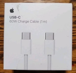 Genuine Apple Official 60W USB-C to USB-C Braided Charge Cable 1M/3.3-Ft A2795 - Zdjęcie 1 z 4
