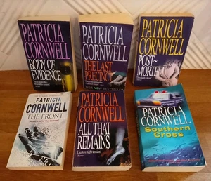 BOOK - X6 Crime Novels By Patricia Cornwell Paperback Bundle Collection  - Imagen 1 de 2