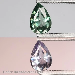 💎 0.50ct 6.2x4.3mm VS Pear Natural Green Alexandrite - Madagascar Gemstone - Picture 1 of 6