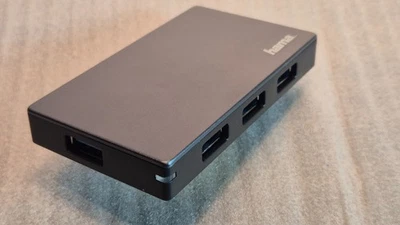 Hama 4-Port USB 3.0 Aktiv USB-Hub mit Netzteil Adapter Verteiler, PC, Notebook - Bild 1 von 4