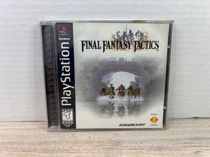 Final Fantasy Tactics Black Label Sony Playstation 1 PS1 MINTY COMPLETE - Picture 1 of 5