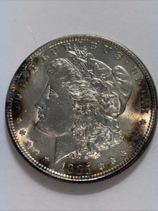1889 $1 America Morgan silver Unique TONING - Picture 1 of 3