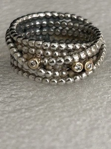 Genuine Pandora 🌟 Kerry's Ring with 0.03ct Diamond 🌟 925 ALE 🌟 Size 54 - Picture 1 of 13
