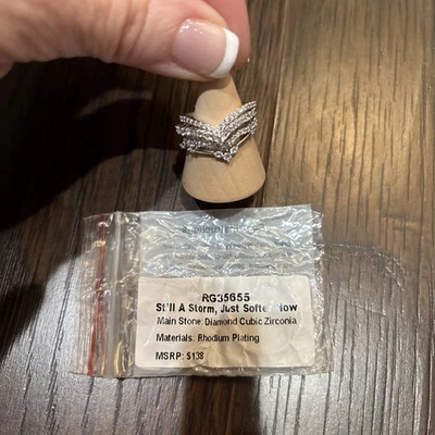 BP 2025 The Delicate Size 7  Rings Still A Storm Just Softer Now Rhodium Plating - Image 1 of 3