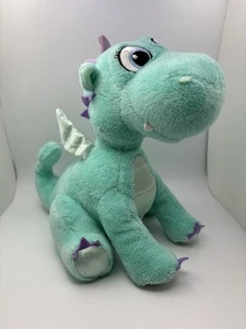 Disney Sofia First Crackle Dragon 8" Turquoise Blue Purple Sitting Wings Plush - Picture 1 of 4
