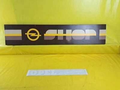 Autocollant - OPEL Le Fiable Blanc Sticker Inscription Capitaine Record Olympia - Photo 1/4