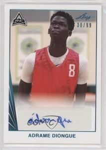 2021-22 Leaf Memories 1990 Base Auto Platinum /99 Adrame Diongue #BA-AD1 Auto
