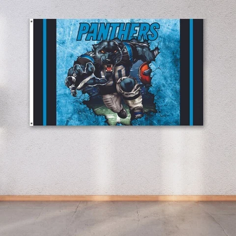 Carolina Panthers 3x5 ft Flag NFL Football Champions Wall Decor Banner Cover