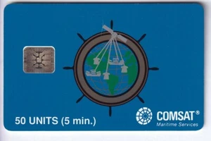 MARINE SATELLITE TELECARTE / PHONECARD .. USA 50U SC5AN COMSAT SC2020 43396 PUCE - Imagen 1 de 2
