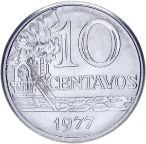 Brazil 10 centavos 1977 UNC - Picture 1 of 2