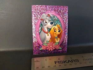 Adesivo distributore automatico prisma Disney LADY AND THE TRAMP RARO HTF MADE IN USA - Foto 1 di 6
