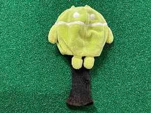 ANDROID SQUISHABLE FAIRWAY WOOD HEADCOVER - Green Bugdroid Plush Golf Head Cover - Picture 1 of 2