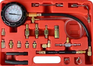 Set tester pressione pompa carburante misuratore benzina e diesel 0-140 psi - Foto 1 di 4