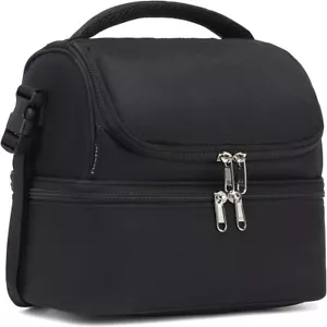 FlowFly Double Decker Cooler Insulated Lunch Bag Large Tote **Strap Missing** - Picture 1 of 6
