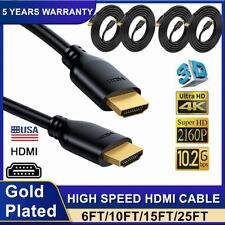 High-Speed HDMI Cable For Television, A Male to A Male, 18 Gbps 4K/60Hz, 3-25FT