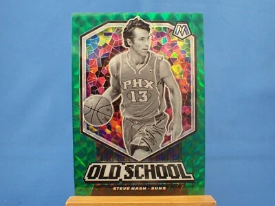 Steve Nash Mosaic 2019-20 Old School Green Mosaic Prizm - Image 1 of 2