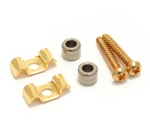 (2) Guide corde Strat/Tele originali Fender oro vintage americano 001-8803-049 - Foto 1 di 1