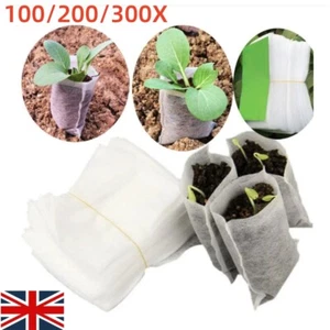 100-300X Nursery Pots Seed-Raising Bags Non-woven Fabrics Garden Supply 8x10cm - Picture 1 of 13