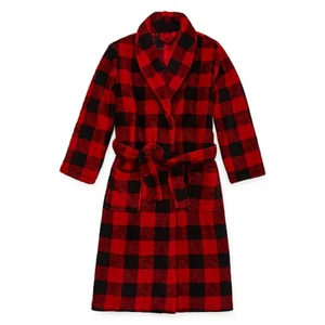 NWT Boy's Robe Plaid Fleece Arizona Holiday Long Sleeve Mid Length XXS $42 - Picture 1 of 7