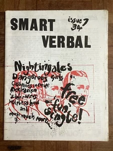 Smart Verbal No 7 UK 80s RARE PUNK FANZINE Nightingales New Wave Retro - Picture 1 of 17