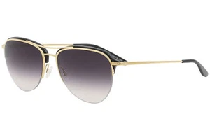 Barton Perreira Men's Airman Gold/Black Fashion Pilot Titanium Sunglasses 58mm - Picture 1 of 5