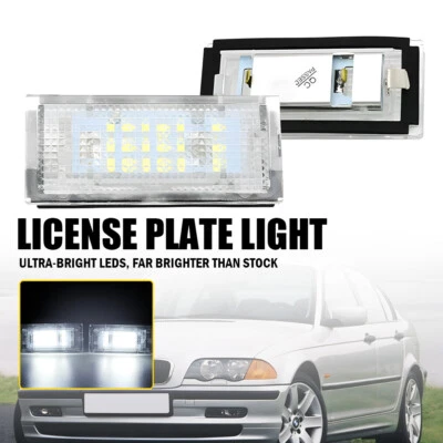 Conjunto de lámpara de etiqueta de luz de matrícula LED para BMW Serie 3 E46 323i 330i Foto 1 de 4