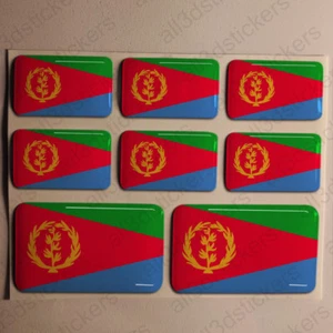 Adesivo Eritrea Resina Cupola Adesivi Bandiera Eritrea 3D Vinile Adesivo Decalcomania Auto - Foto 1 di 1