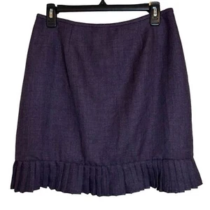 LE SUIT Rock tiefer Pflaumenrock mit Faltensaum 10P - Bild 1 von 6