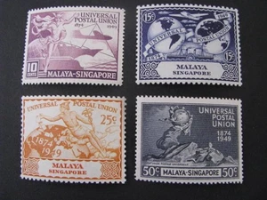 Malaya Briefmarkensatz Singapur Scott # 23-26 unbenutzt... kostenloser internationaler Versand! - Bild 1 von 4
